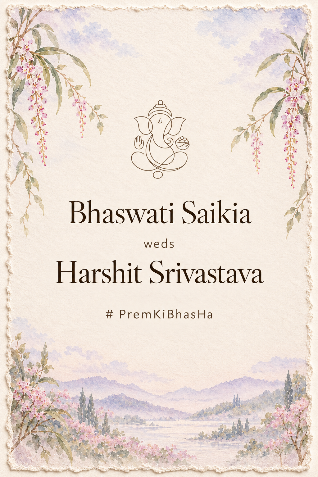 Bhaswati Saikia weds Harshit Srivastava. # PremKiBhasHa